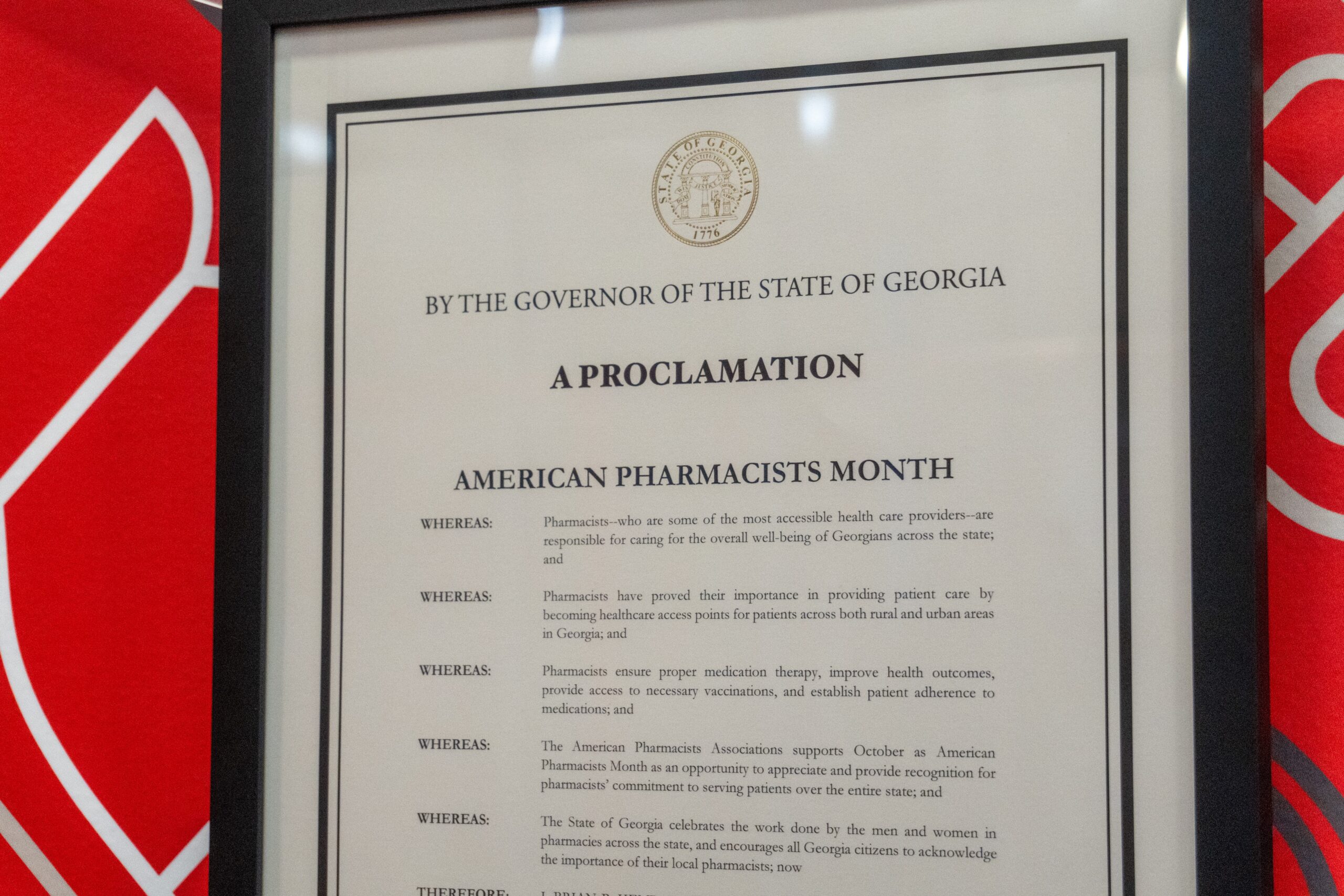 UGA Student Advocacy Leads Georgia Governor Brian Kemp to Recognize October as American Pharmacists Month