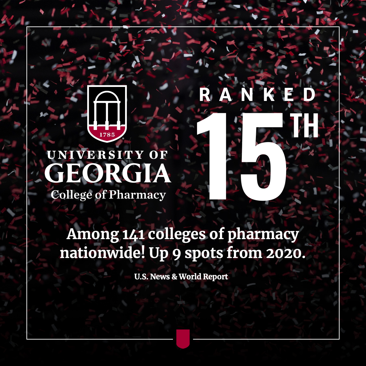 Up Nine Spots From Previous Ranking – UGA College of Pharmacy Ranked 15th by U.S. News & World Report